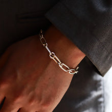 画像をギャラリービューアに読み込む, F.H. シルバーブレスレット(フロートロックブレスレット):#B041-18cm