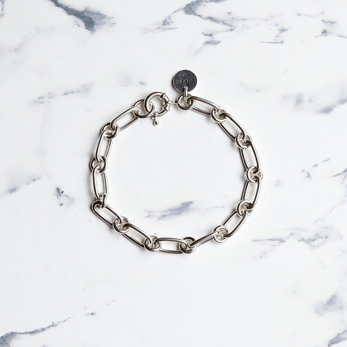F.H. シルバーブレスレット(フロートロックブレスレット):#B041-19.5cm