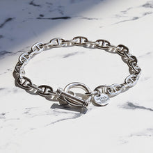 画像をギャラリービューアに読み込む, 【手首回り(21cm位)大きい方に】 F.H. シルバーブレスレット(アンカーチェーン 5mm):#B029-24cm
