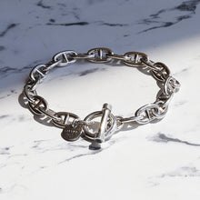 画像をギャラリービューアに読み込む, 【手首周り大きい(20cm位)の方に】F.H. シルバーブレスレット (アンカーチェーン 8mm):#B030-23cm