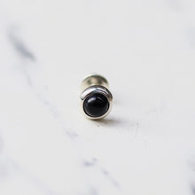 画像をギャラリービューアに読み込む, F.H. シルバーピアス(天然石オニキス):#E065ONX