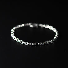 画像をギャラリービューアに読み込む, 【正規取扱店】Leathers and Treasures: ハーフエングレイブリンクチェーンブレスレット 21cm