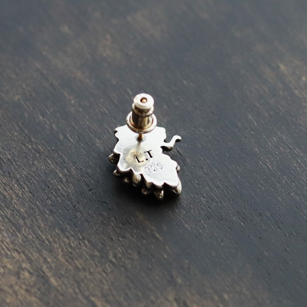 【正規取扱店】Leathers and Treasures: Rampant Lion Stud Earring
