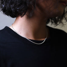 画像をギャラリービューアに読み込む, 【短めの45cm】F.H. シルバーネックレス(ロープチェーン 2.8mm):#N016-45cm