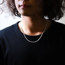 画像をギャラリービューアに読み込む, F.H. シルバーネックレス(ロープチェーン 2.8mm):#N016-50cm