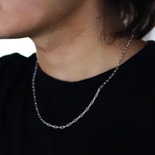 画像をギャラリービューアに読み込む, F.H. シルバーネックレス(2面カット長あずきチェーン 2.5mm):#N020-50cm