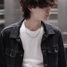 画像をギャラリービューアに読み込む, F.H. シルバーネックレス(BOXチェーン 2mm):#N037-50cm