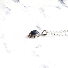 画像をギャラリービューアに読み込む, F.H. シルバーネックレス(ラピスラズリ ペンダンド):#N040-LL-50cm