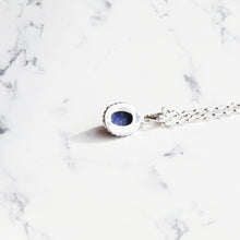 画像をギャラリービューアに読み込む, F.H. シルバーネックレス(ラピスラズリ ペンダンド):#N040-LL-50cm