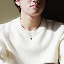 画像をギャラリービューアに読み込む, F.H. シルバーネックレス(ラピスラズリ ペンダンド):#N040-LL-50cm