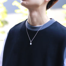 画像をギャラリービューアに読み込む, F.H. シルバーネックレス(ブルームーンストーン ペンダンド):#N040-BMS-50cm