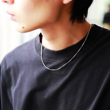 画像をギャラリービューアに読み込む, F.H. シルバーネックレス(チューブチェーンネックレス):#N047−45cm