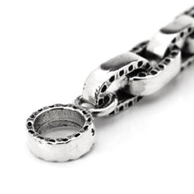 画像をギャラリービューアに読み込む, 【正規取扱店】Leathers and Treasures: ハーフエングレイブリンクチェーンブレスレット 21cm