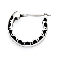 画像をギャラリービューアに読み込む, 【正規取扱店】Leathers and Treasures: Half engraving hoop Earring