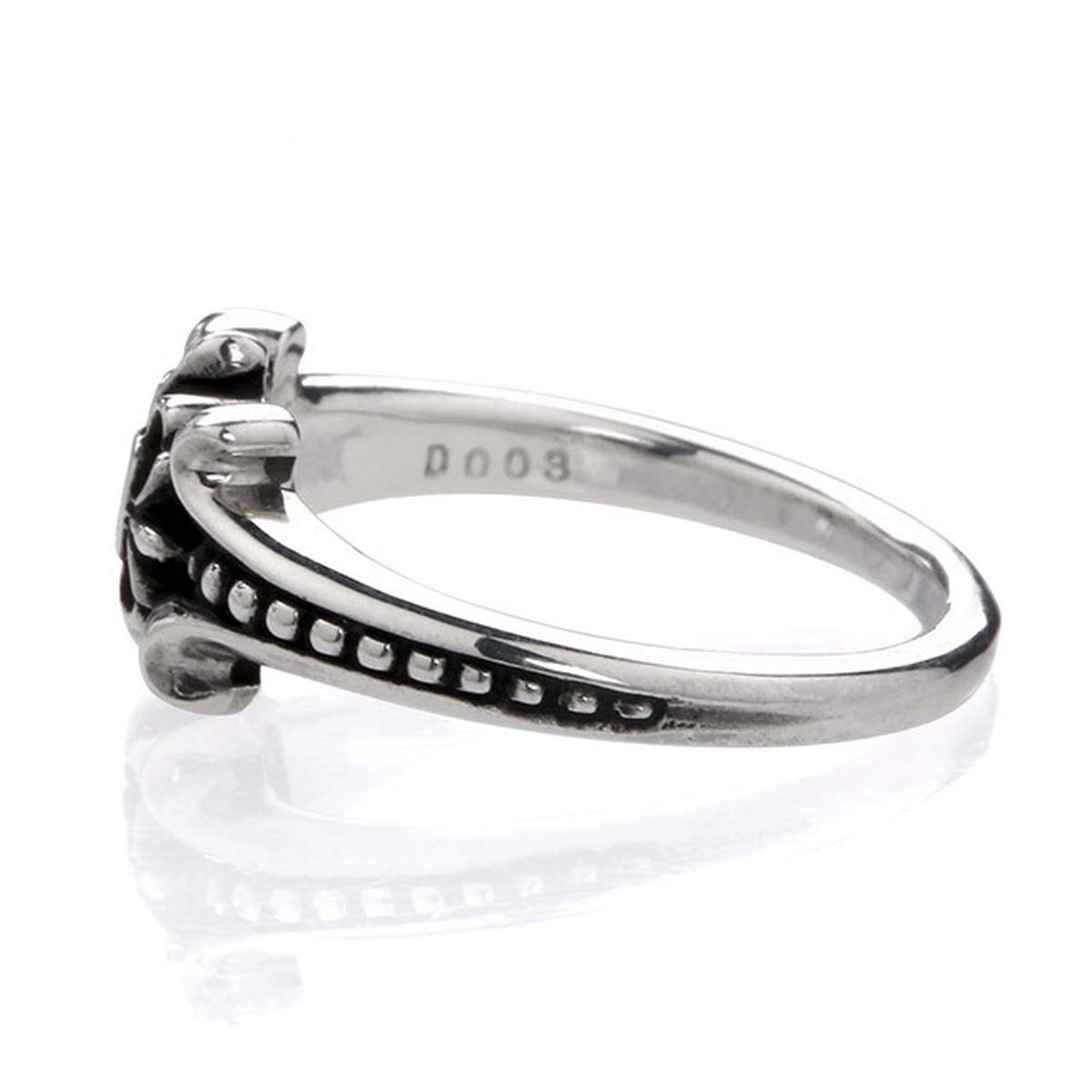 【オーダー商品:納期約3ヶ月】【正規取扱店】Leathers and Treasures: Pope's stone cross Ring w/diamond