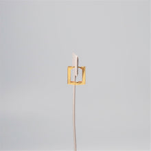 画像をギャラリービューアに読み込む, F.H. シルバーピアス(スクエアフープ ゴールドコーティング):#E014