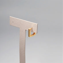 画像をギャラリービューアに読み込む, F.H. シルバーピアス(スクエアフープ ゴールドコーティング):#E014