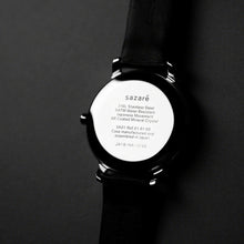 画像をギャラリービューアに読み込む, 【正規取扱店】sazare : SK01 / SS SILVER MIRROR FINISH / WHITE DIAL / BLACK SHEEPSKIN LETHER