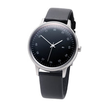 画像をギャラリービューアに読み込む, 【正規取扱店】sazare : SK01 / SS SILVER HONING FINISH / BLACK DIAL / BLACK SHEEPSKIN LETHER