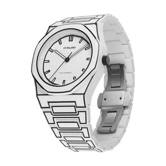 【取り寄せ商品：納期約2週間】D1 MILANO【正規取扱店】ディーワンミラノ 腕時計：ポリカーボン - ホワイトスケッチ