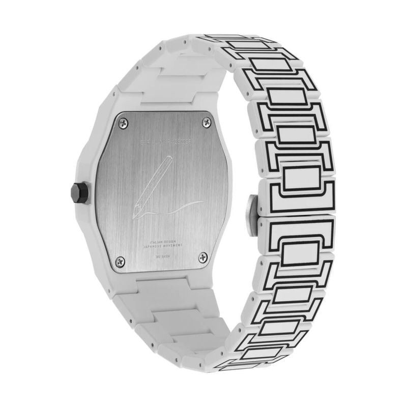 【取り寄せ商品：納期約2週間】D1 MILANO【正規取扱店】ディーワンミラノ 腕時計：ポリカーボン - ホワイトスケッチ