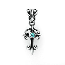 画像をギャラリービューアに読み込む, 【正規取扱店】Leathers and Treasures： Establish cross charm w/Blue Diamond
