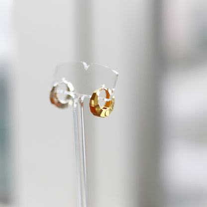 F.H. シルバーピアス（ムーンピアス ゴールドコーティング）：#E061GP