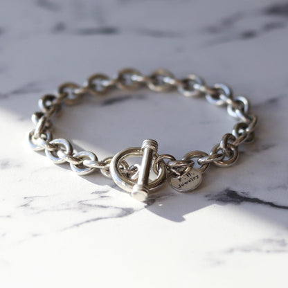 F.H. シルバーブレスレット（サークルリンクチェーン 7mm）：#B012-21cm