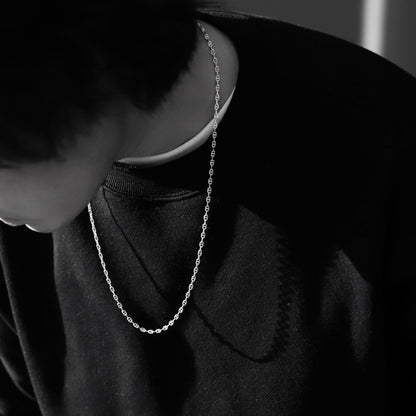 【長めに着けたい方に】F.H. シルバーネックレス（アンカーチェーン 3mm）：＃N018-60cm