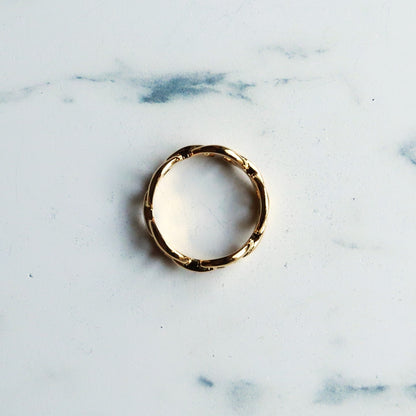 F.H. シルバーリング（アンカーリング ゴールドコーティング）：#R001GP