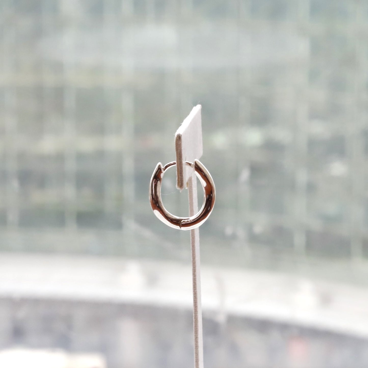 F.H. シルバーピアス（楕円フープピアス）：#E057