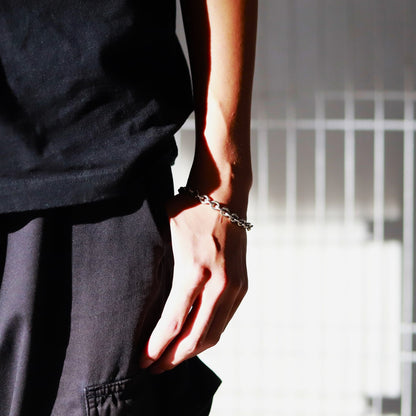 F.H. シルバーブレスレット（サークルリンクチェーン 7mm）：#B012-21cm