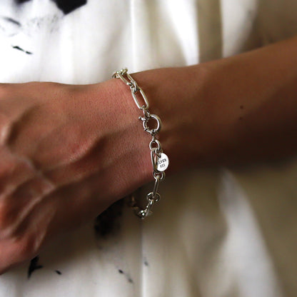 F.H. シルバーブレスレット（フロートロックブレスレット）：#B041-19.5cm