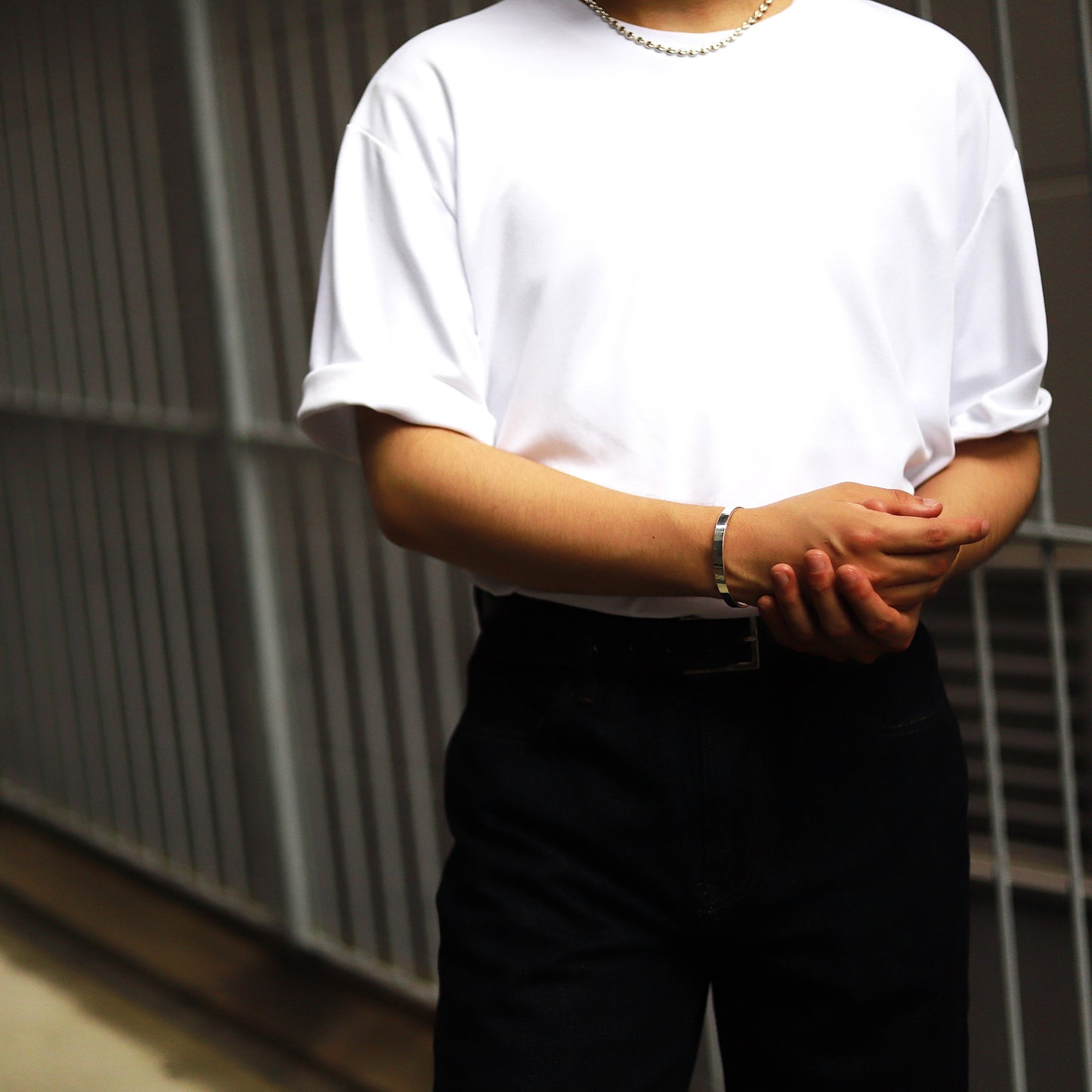 F.H. シルバーバングル（平打ち 7mm）：#BG006