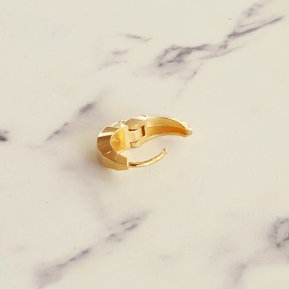 F.H. シルバーピアス（ムーンピアス ゴールドコーティング）：#E061GP