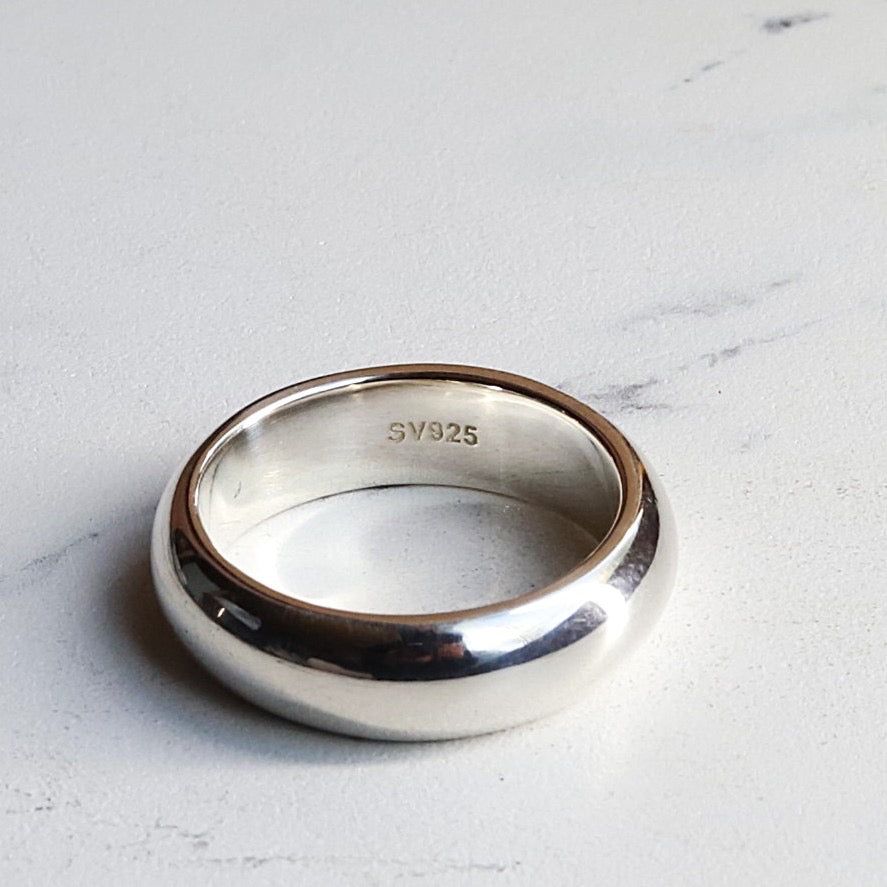 【ありそうでないこのボリューム感】F.H. シルバーリング（甲丸リング）：#R034
