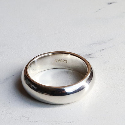 【ありそうでないこのボリューム感】F.H. シルバーリング（甲丸リング）：#R034