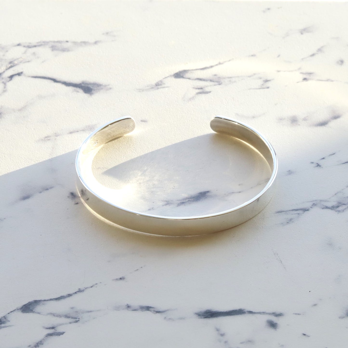 F.H. シルバーバングル（平打ち 7mm）：#BG006