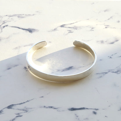 F.H. シルバーバングル（平打ち 7mm）：#BG006