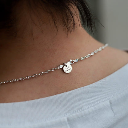 【長めに着けたい方に】F.H. シルバーネックレス（アンカーチェーン 3mm）：＃N018-60cm