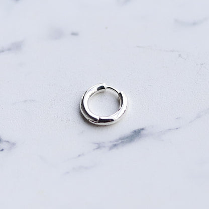 【シンプルを極めたフープピアス】F.H. シルバーピアス（フープ 13mm）：#E072