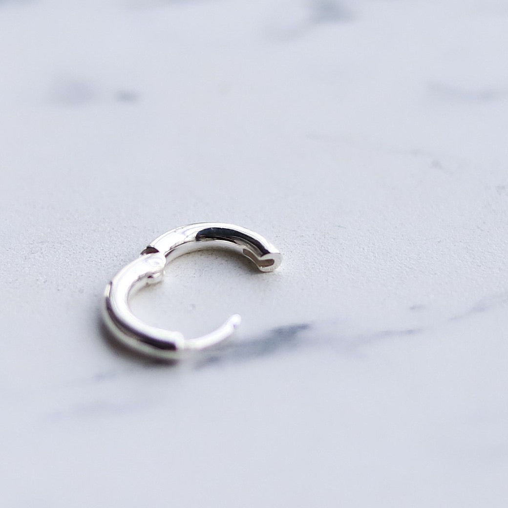 【シンプルを極めたフープピアス】F.H. シルバーピアス（フープ 13mm）：#E072