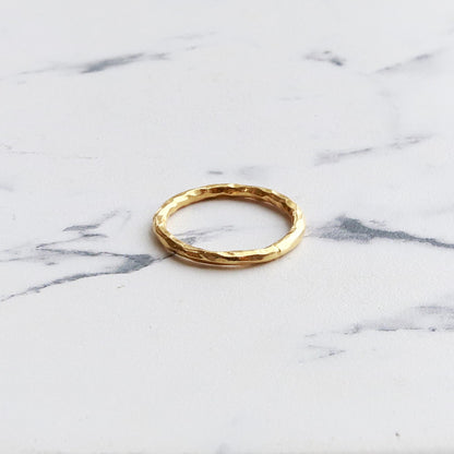 F.H. シルバーリング（叩きリング ゴールドコーティング）：#R030GP