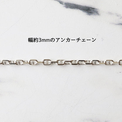 F.H. シルバーウォレットチェーン（アンカーチェーン 3mm）：#WN001