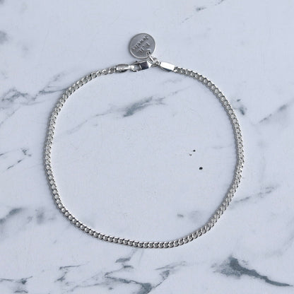 F.H. シルバーブレスレット（喜平ブレスレット 2mm）：#B042-21cm