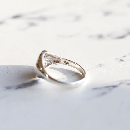 【ピンキーにおすすめ】F.H. シルバーリング（シグネットリング）：#R038