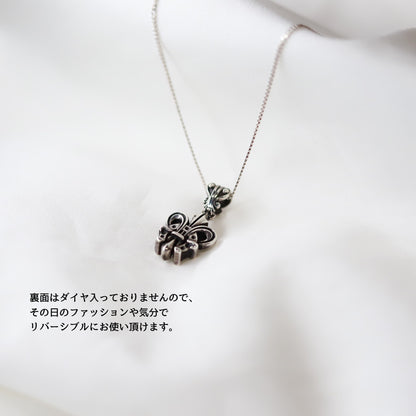 【オーダー商品：納期約3ヶ月】 【正規取扱店】Leathers and Treasures：Fleur-de-lis horseshoe charm w/diamond 7P (horseshoe / one side )