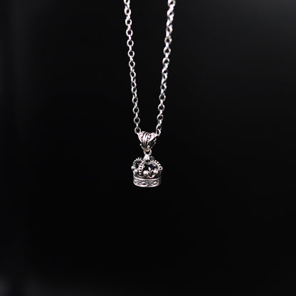 【正規取扱店】Leathers and Treasures： Imperial King Crown Pendant w/Ametyst