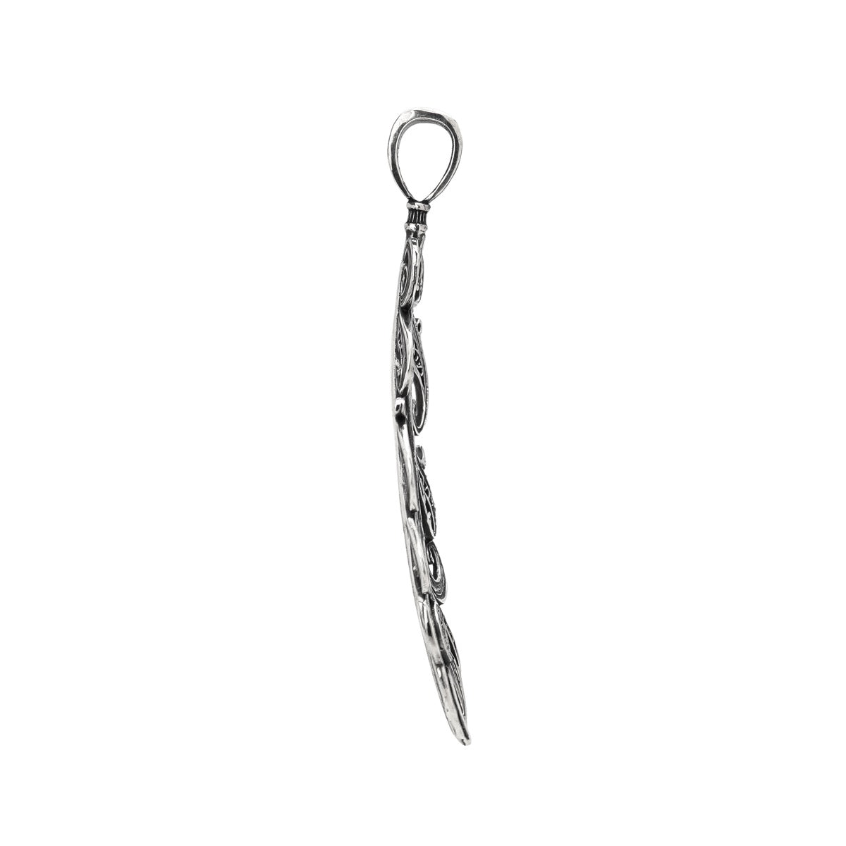 【オーダー商品：納期約3ヶ月】 【正規取扱店】Leathers and Treasures： Scroll Feather Pendant