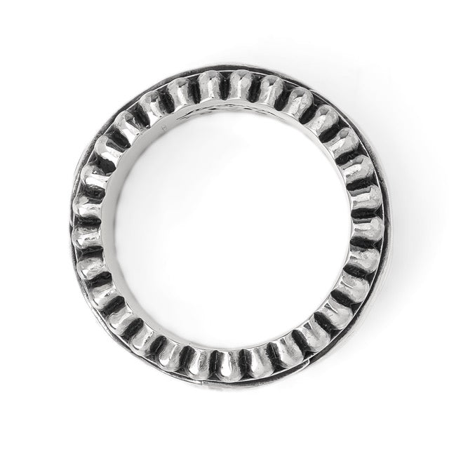 【正規取扱店】Leathers and Treasures：ナロービーデッドエッジリボルビングリング w/フレームベルト